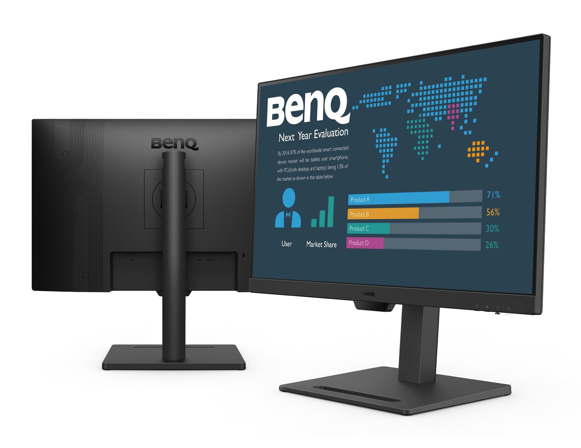 Mon 27Ips Vga Hdmi 100Hz 2Hdmi Dp Benq Bl2790T Reg Altezza Pivot - Visualizzazione dettagliata