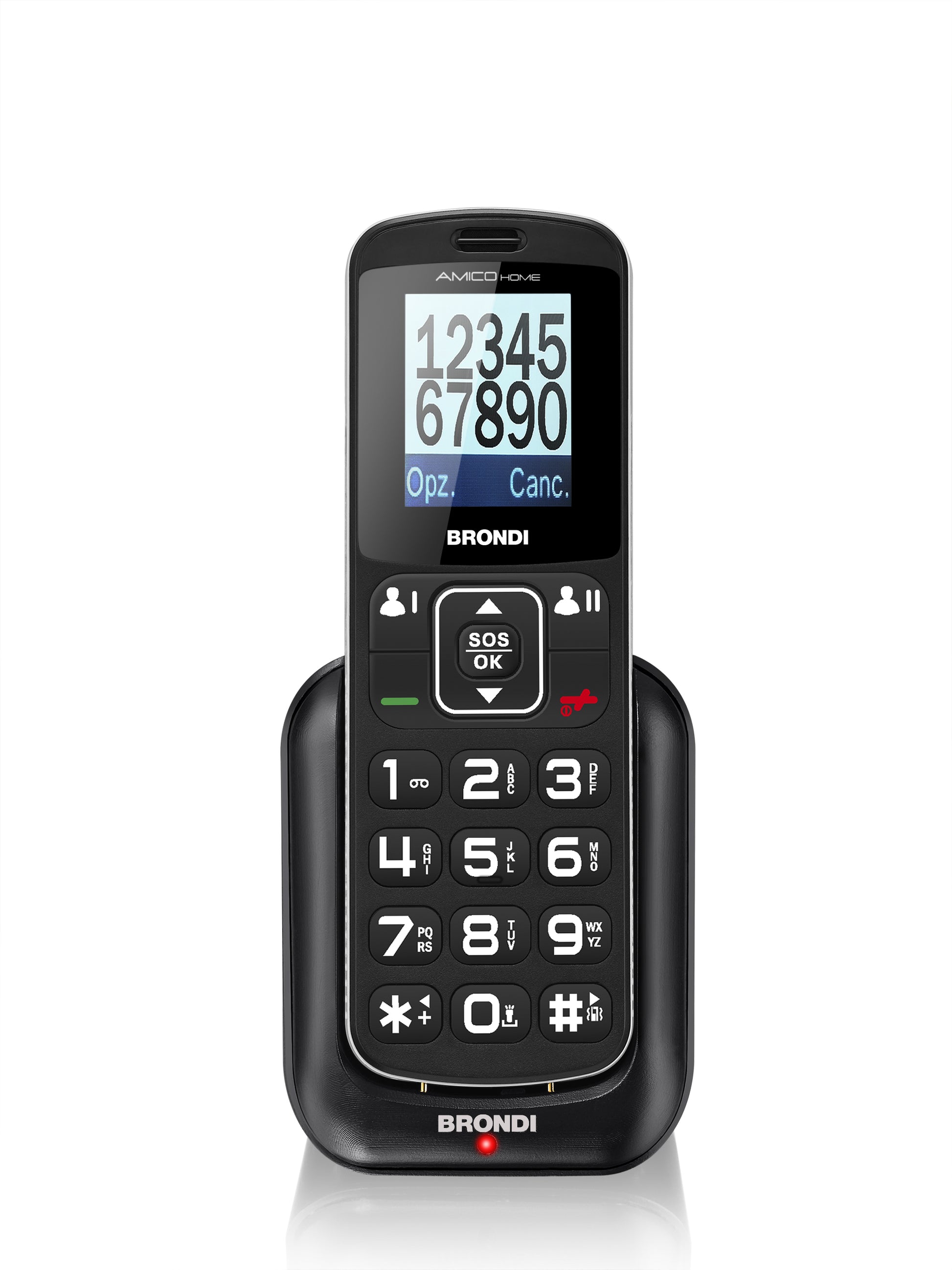Cellulare Brondi Amico Home Nero 1 77 A Colori Micro Sd Bluetooth - Visualizzazione dettagliata