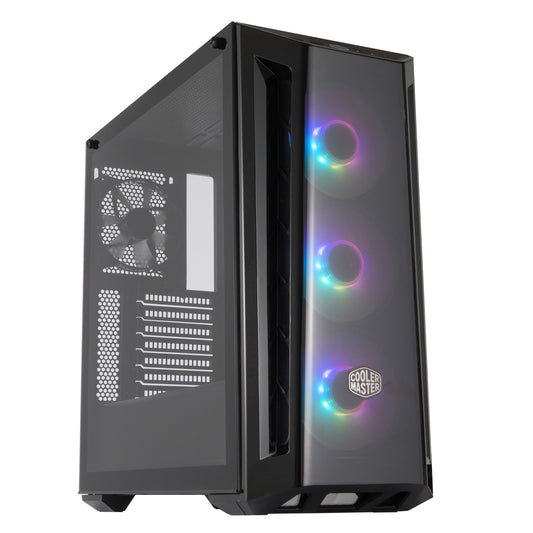Case Mid Tower No Psu Masterbox Mb520 Argb 2Usb3 Vetro Temperato - Visualizzazione dettagliata