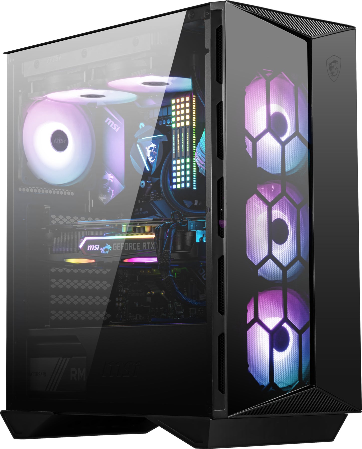 Case Mid Tw Mpg Gungnir 110R Black Black No Psu Atx Matx Mini Itx - Visualizzazione dettagliata