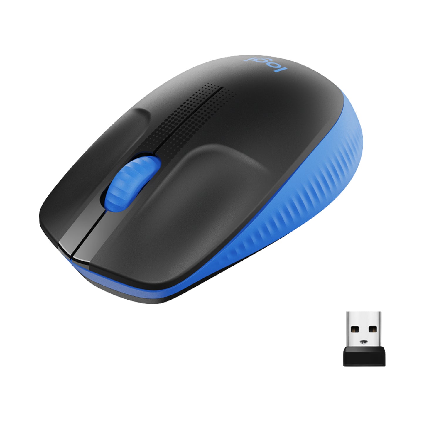 Mouse M190 Log Cordless Nero Blu Logitech Usb - Visualizzazione dettagliata