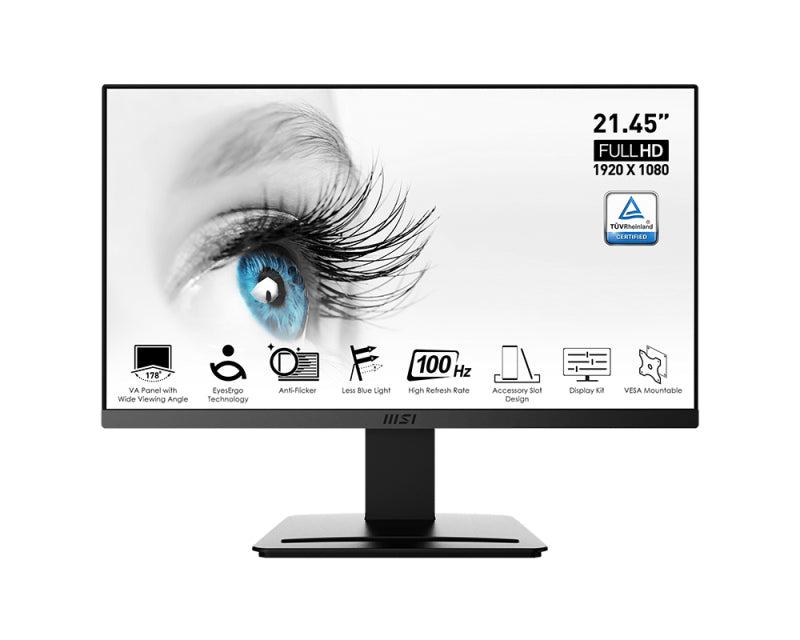 Mon 21 5 Va Hdmi Vga Led 16 9 Vesa Msi Pro Mp223 Black Vesa Fhd - Visualizzazione dettagliata