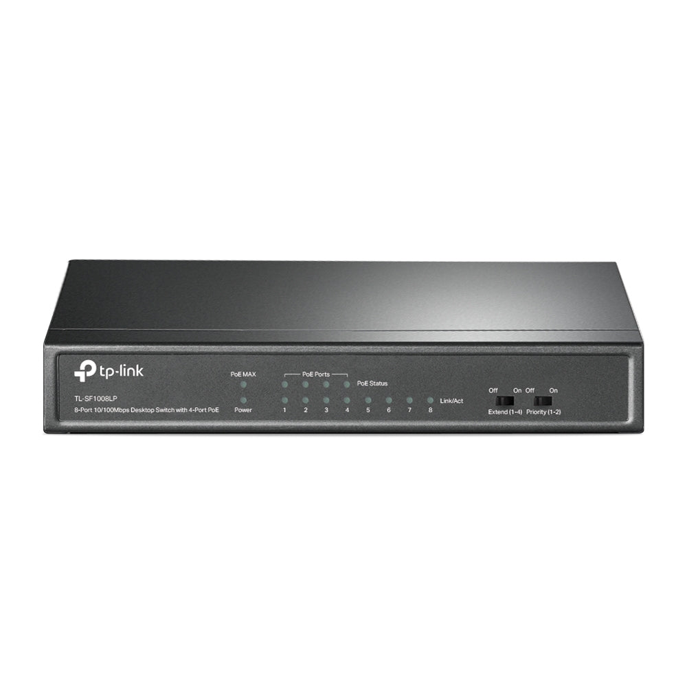 Switch 8P 10 100Mbps Gigabit 4P Poe Plug And Play - Visualizzazione dettagliata