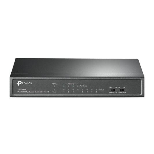 Switch 8P 10 100Mbps Gigabit 4P Poe Plug And Play - Visualizzazione dettagliata