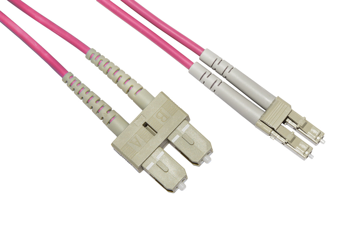 Cavo Fibra Ottica 1Mt Lc Sc Multimodale Duplex 50 125 Om4 - Visualizzazione dettagliata