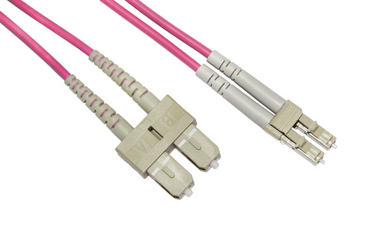 Cavo Fibra Ottica 1Mt Lc Sc Multimodale Duplex 50 125 Om4 - Visualizzazione dettagliata
