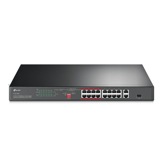 Switch 16P Rj45 10 100 Poe 2P Rj45 Gigabit 1P Gigabit Sfp Combo - Visualizzazione dettagliata