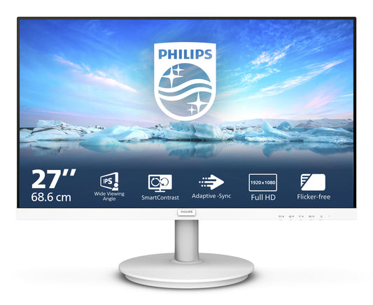 Mon 27Ips Vga Hdmi 4Ms Comp Mac Philips 271V8Aw 00 Mm Bianco - Visualizzazione dettagliata