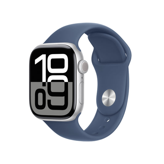 Watch 10 42Mm Gps Allumin Silver Blu Sport Band M L - Visualizzazione dettagliata