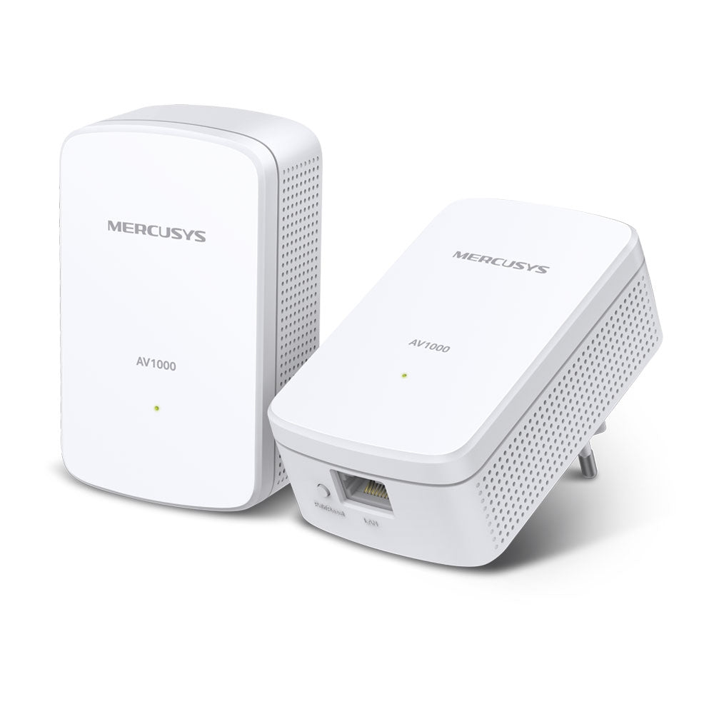 Powerline Av1000 Starterkit 2Xmp500 1000Mbps Broadcom Cpu 1P Gigabit - Visualizzazione dettagliata