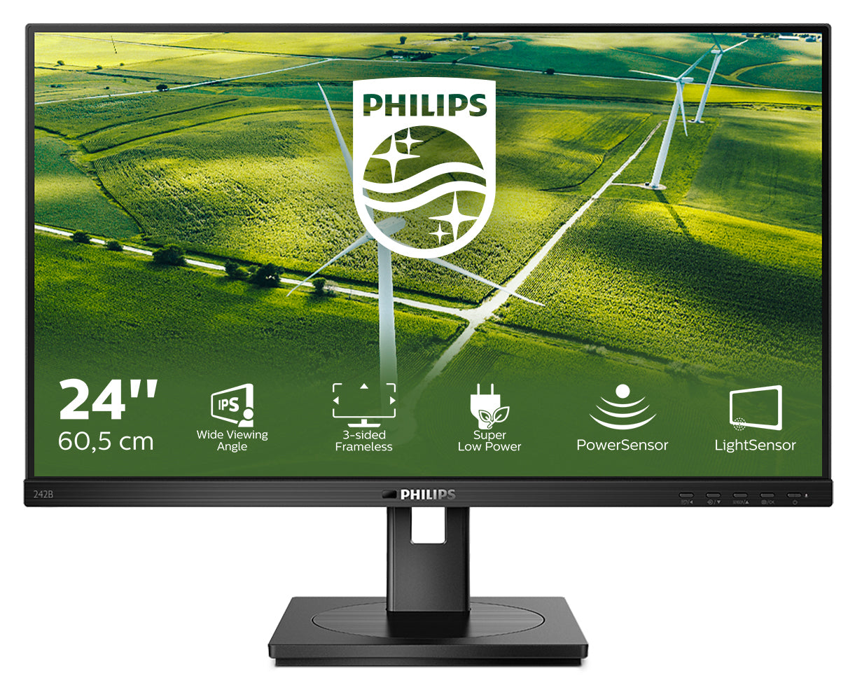 Mon 24Ips Vga Hdmi Dp Dvi Mm Philips 242B1G 00 Reg Alt Pivot - Visualizzazione dettagliata