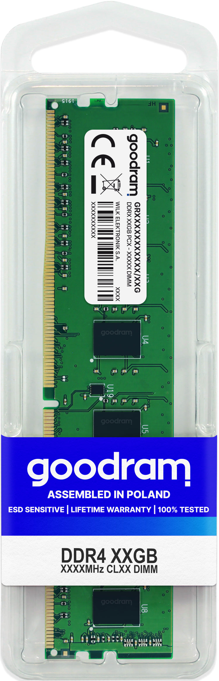 Ddr4 8Gb 3200 Mhz Dimm Goodram Cl22 - Visualizzazione dettagliata