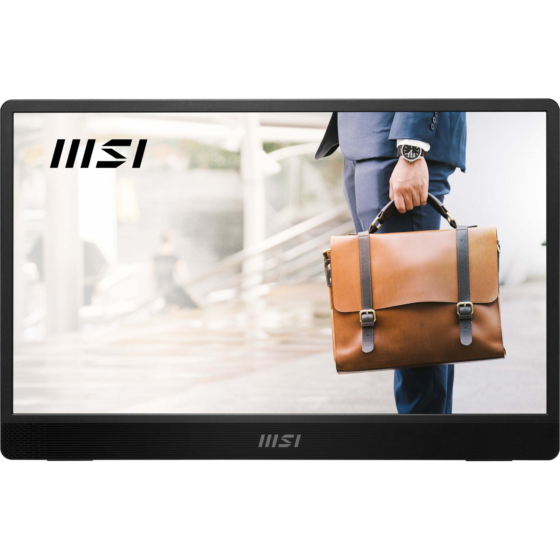 Mon 15 6 Ips Mm Hdmi 2Usb C Custod Msi Pro Mp161 E2 Black Silver - Visualizzazione dettagliata