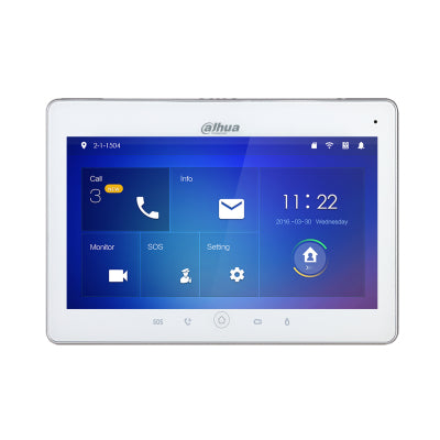 Monitor Interno Ip Wi Fi 10 White Touch 12 Vdc Poe 8W - Visualizzazione dettagliata