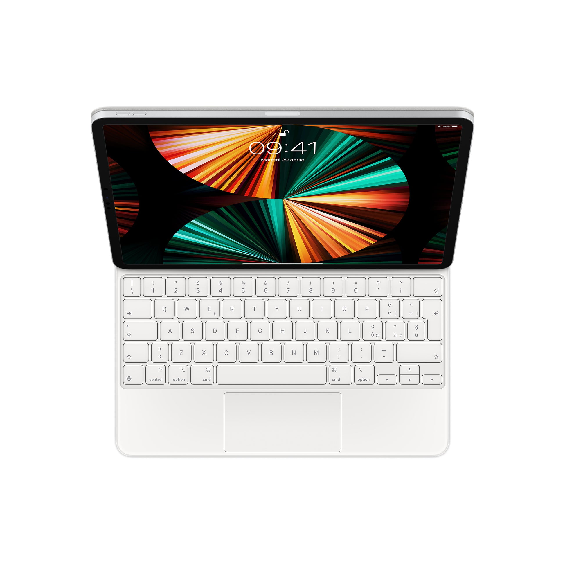 Magic Keyboard X Ipad Pro 12 9 5 6 Generazione Ipad Pro 2021 22 White - Visualizzazione dettagliata