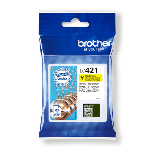 Ink Brother Lc421Y Giallo 200Pg Per Dcp J1050Dw - Visualizzazione dettagliata
