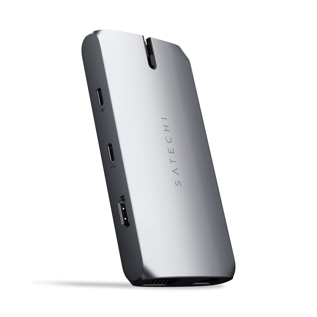 Adattatore Type C Multiport Onthego Pd 60W Hdmi Vga Usb Gbit Sd Spagegr - Visualizzazione dettagliata