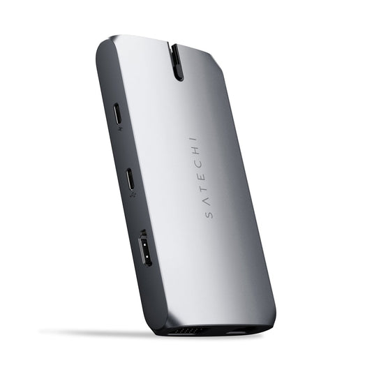 Adattatore Type C Multiport Onthego Pd 60W Hdmi Vga Usb Gbit Sd Spagegr - Visualizzazione dettagliata