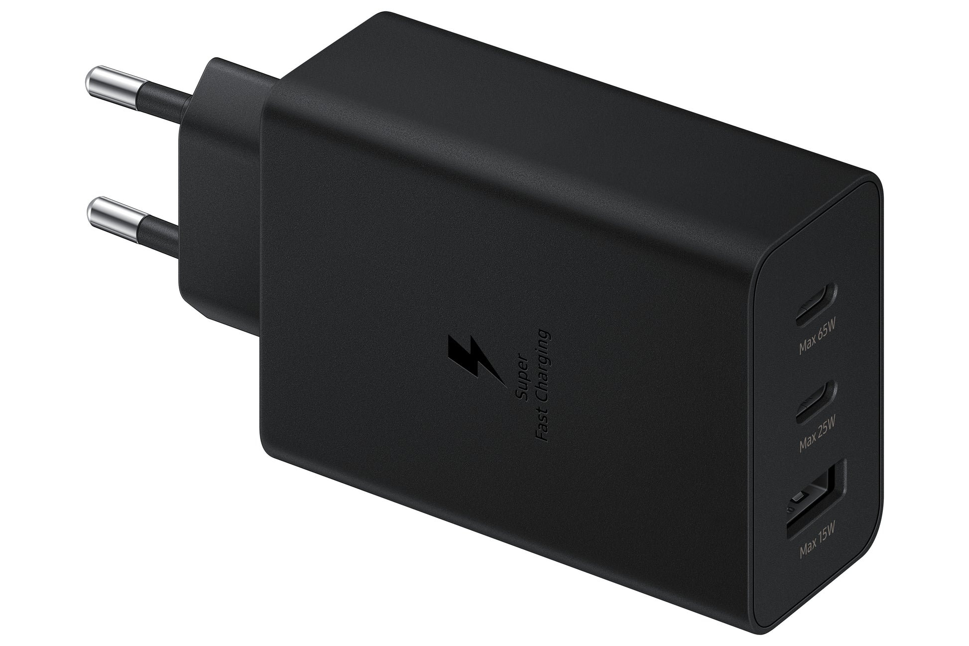 Carica Batteria Samsung Ep T6530 Fc Type C 65W Trio Fast Charge Black - Visualizzazione dettagliata