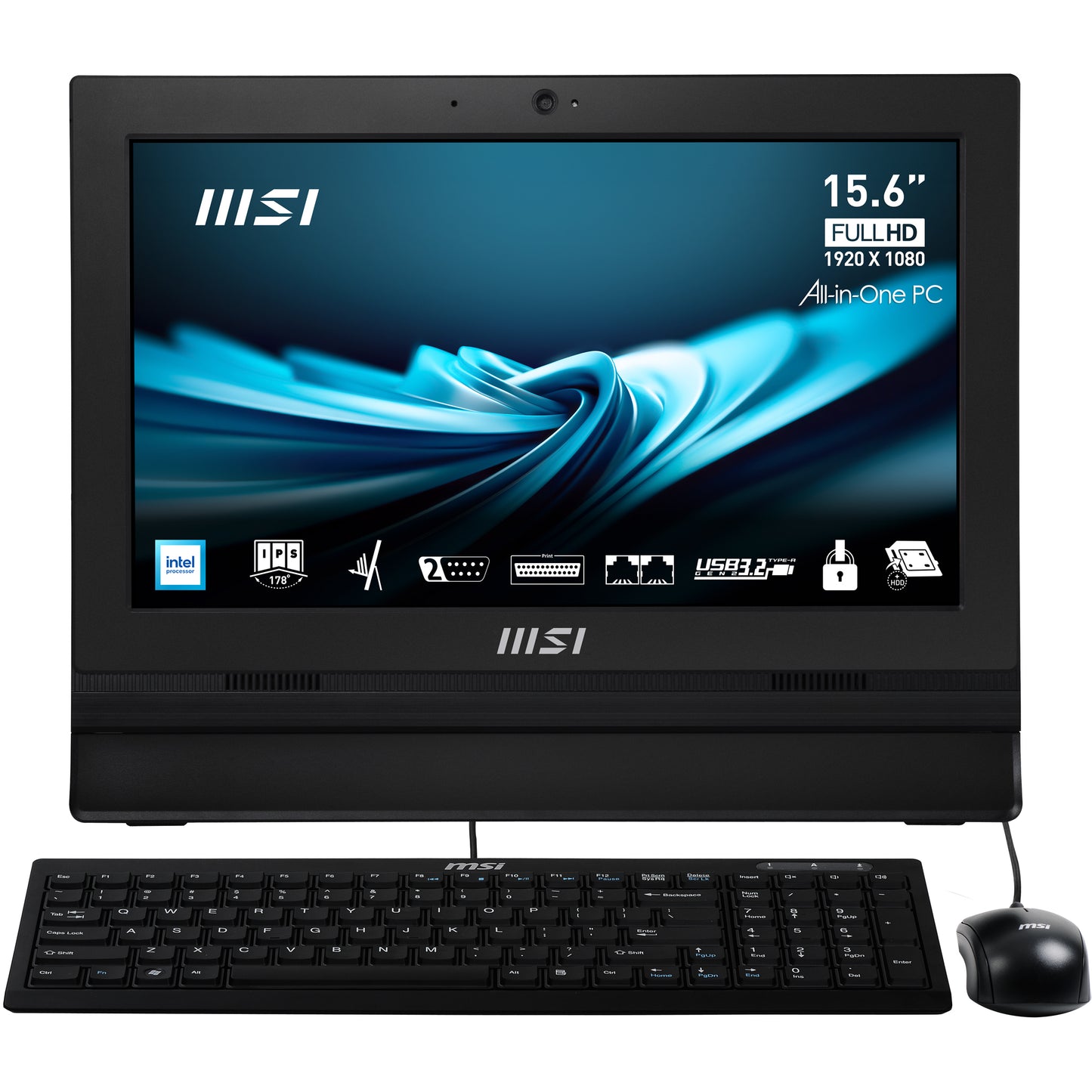 Aio 15 6N100 4Gb 128Sd W11P Tch Bk N100 Touch Kbl Mini Mouse Webcam - Visualizzazione dettagliata