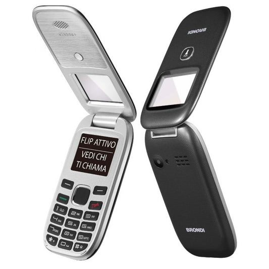 Cellulare Brondi Window Nero 1 77 A Colori Flip Attivo Ds - Visualizzazione dettagliata