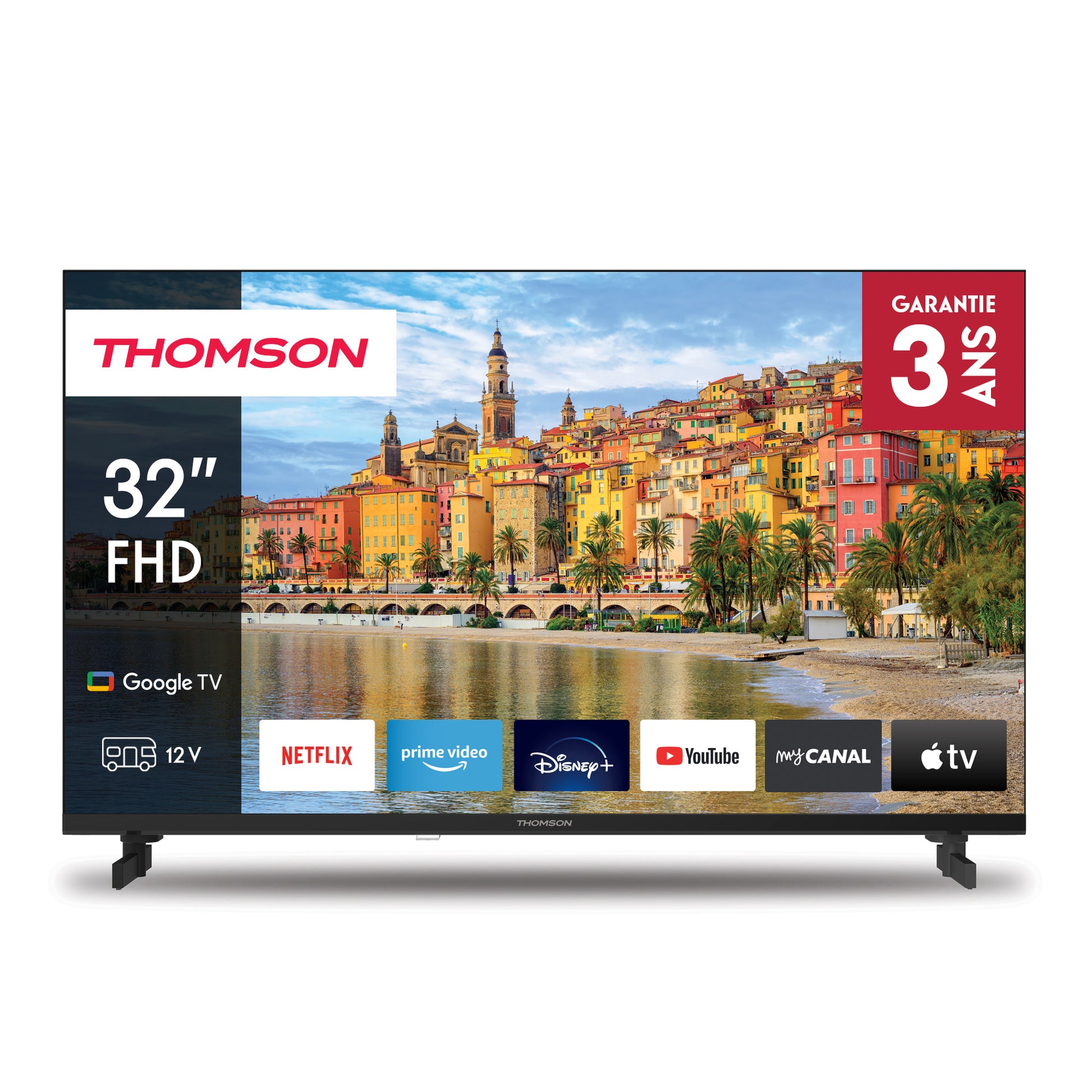 Tv 32 Thomson Fhd Frameless Smart T2 C2S2 Google Tv 32Fg2S14 - Visualizzazione dettagliata
