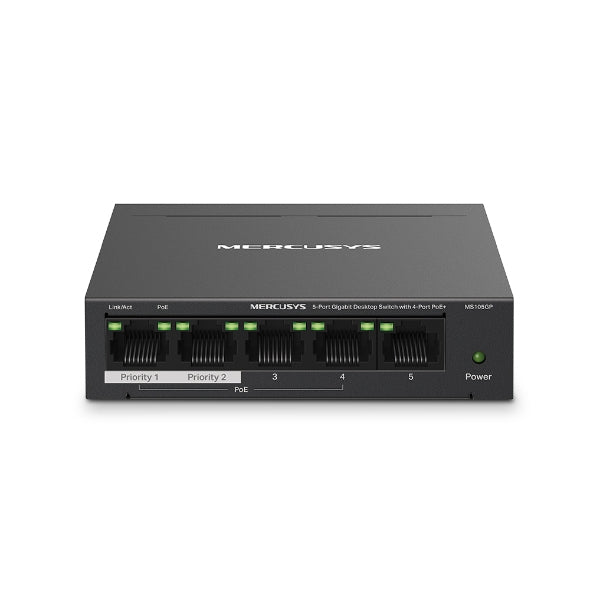 Switch Desktop Ms105Gp Unmanged Poe 5P Gigabit 4 Poe Fino 65W - Visualizzazione dettagliata