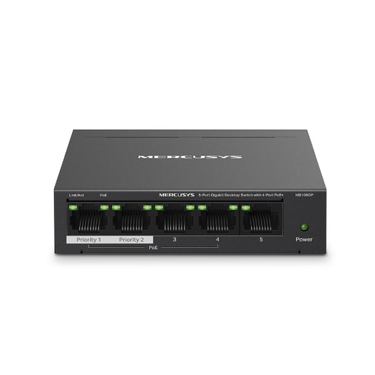 Switch Desktop Ms105Gp Unmanged Poe 5P Gigabit 4 Poe Fino 65W - Visualizzazione dettagliata