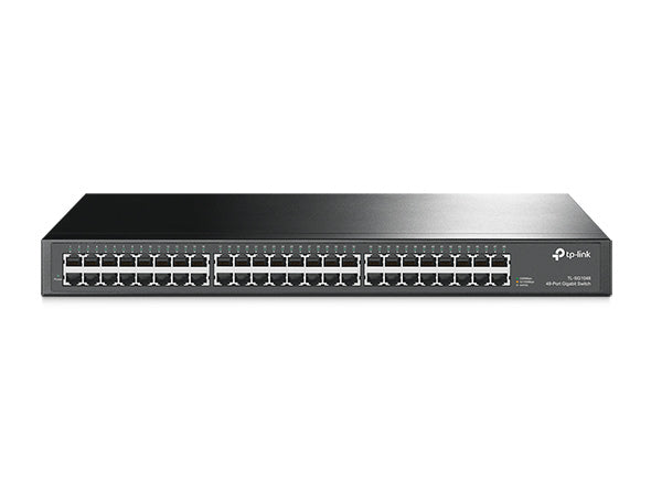 Switch 48P Gigabit Rj45Ports 1U 19 Inck Rack Mountable Steel Case - Visualizzazione dettagliata