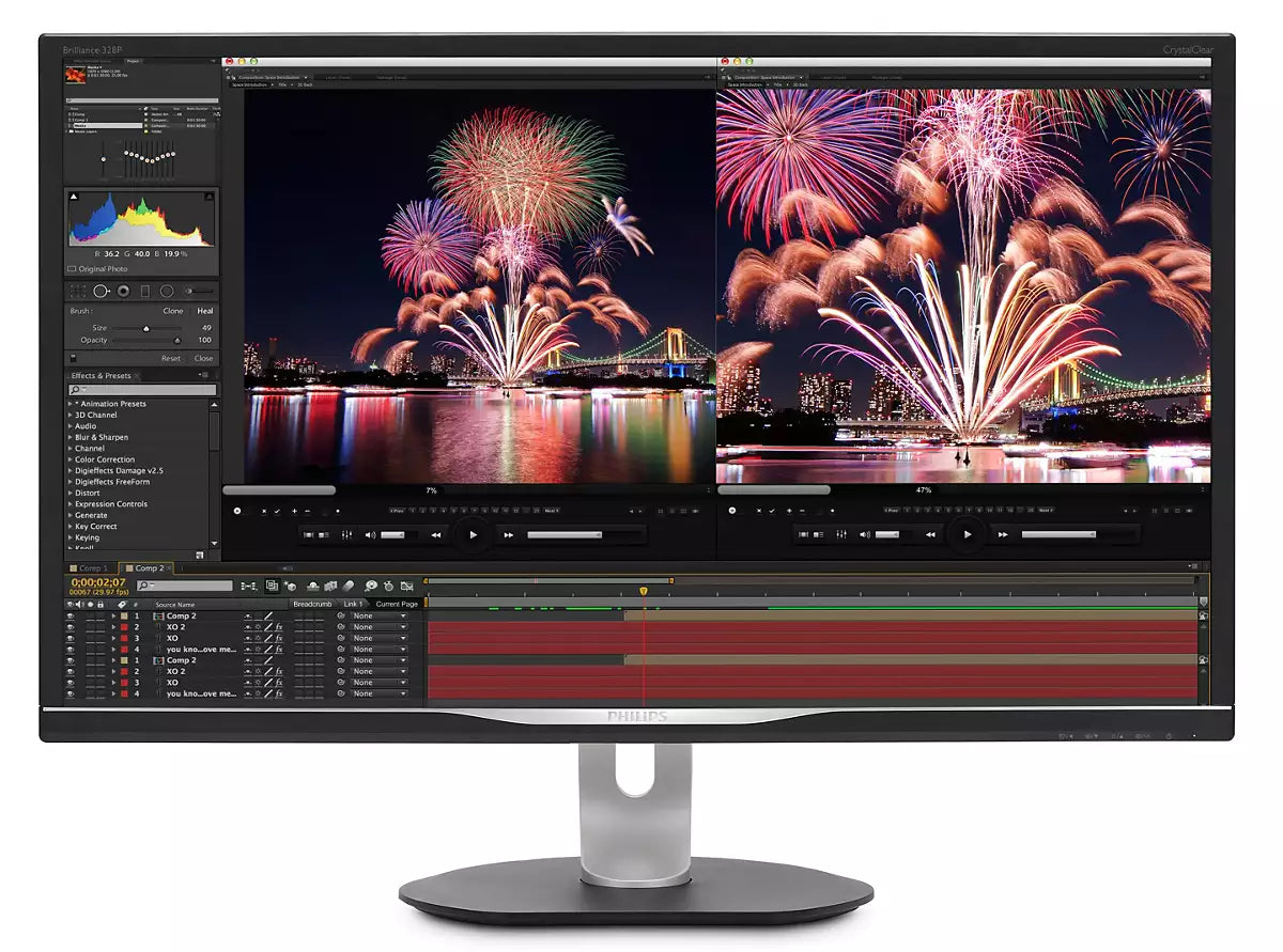 Mon 31 5Va Led Qhd Vga Hdmi Dp Philips 328P6Aubreb 00 16 9 Mm - Visualizzazione dettagliata