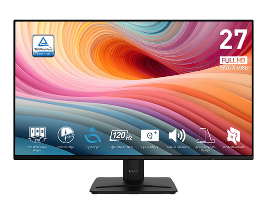 Mon 27Ips H D V Bk Mm Fhd 120Hz Msi Pro Mp271A E2 Black 16 9 - Visualizzazione dettagliata