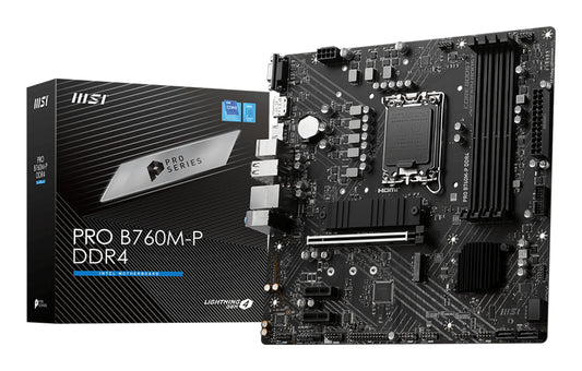 Mb Msi Pro B760M P Ddr4 S1700 4D4 2M 2 4S3 U3 2 Gbl H D V Matx - Visualizzazione dettagliata