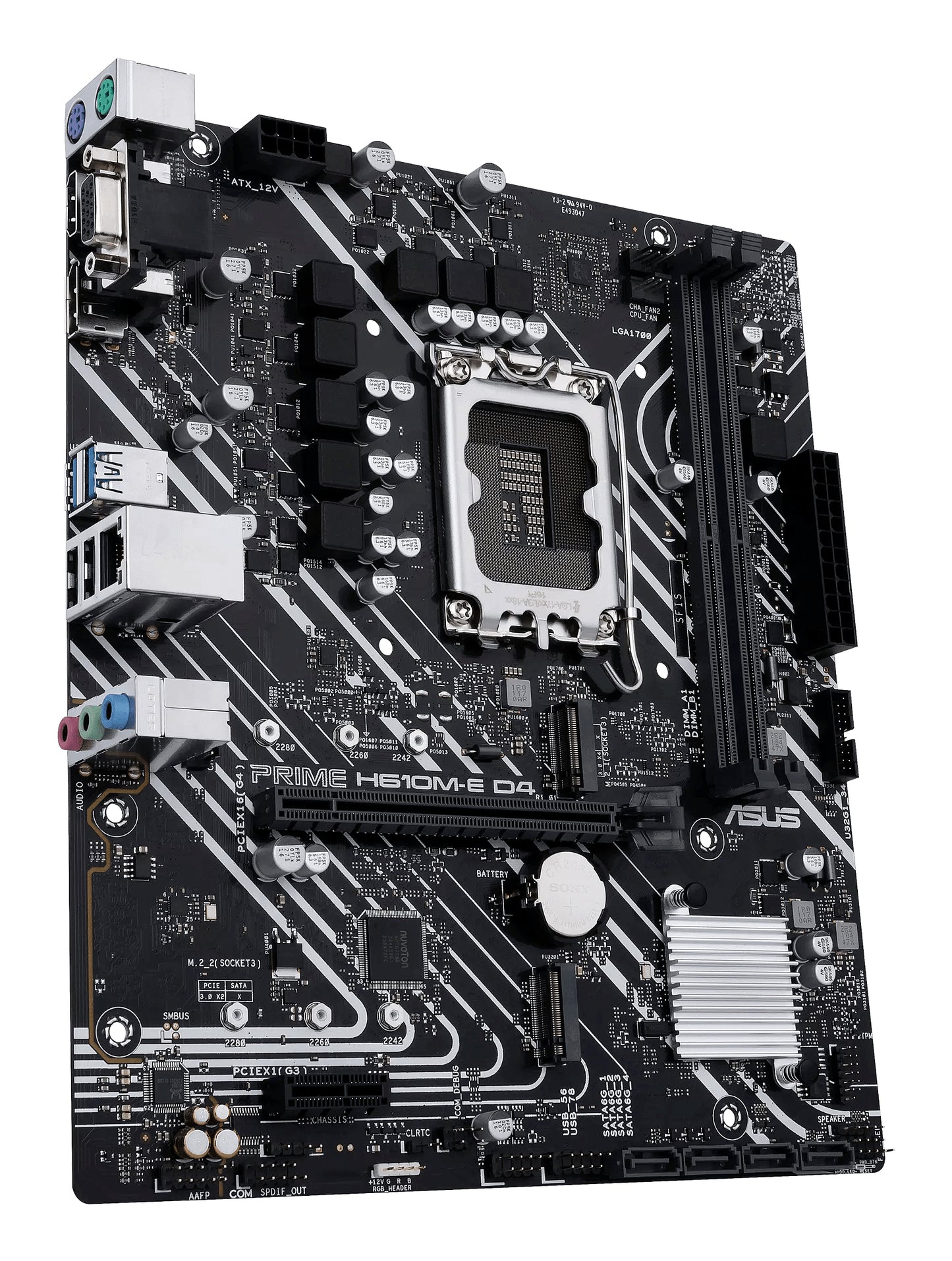 Mb Asus Prime H610M E D4 Csm S1700 2D4 4S3 2M 2 U3 2 H Dp V - Visualizzazione dettagliata