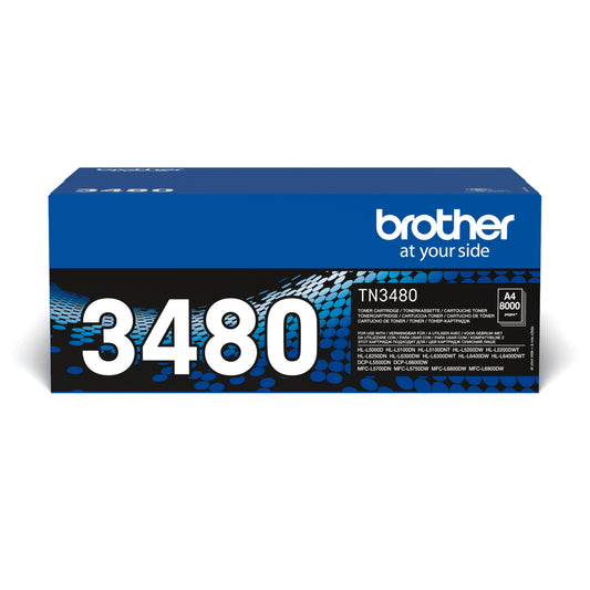 Toner Brother Tn3480 Nero Per Hl L5000D 8 000Pg - Visualizzazione dettagliata