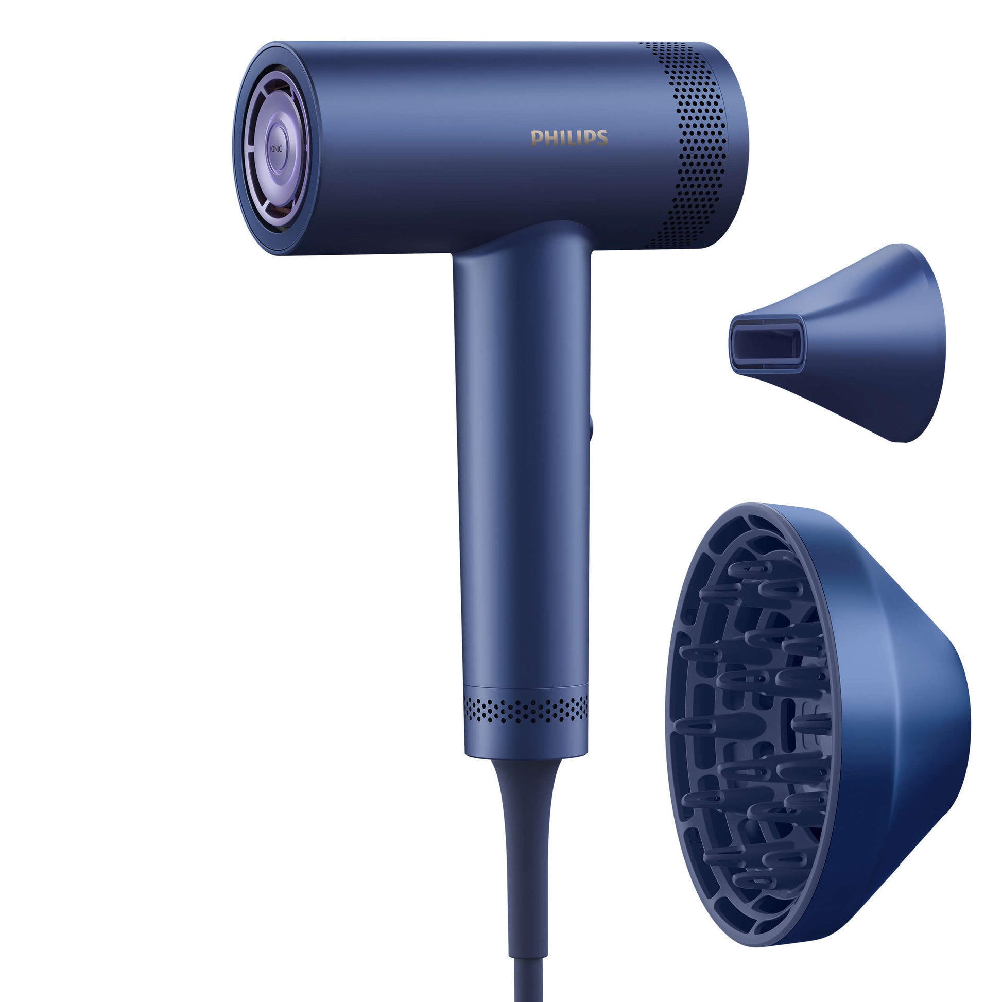 Philips Asciugacapelli Sense Iq 1400W Ioni Blue Motore Bdlc - Visualizzazione dettagliata