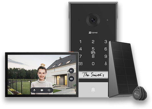 Kit Videocitofono Wifi Halow 7 Unita Est Batt Pan Sol Msd - Visualizzazione dettagliata