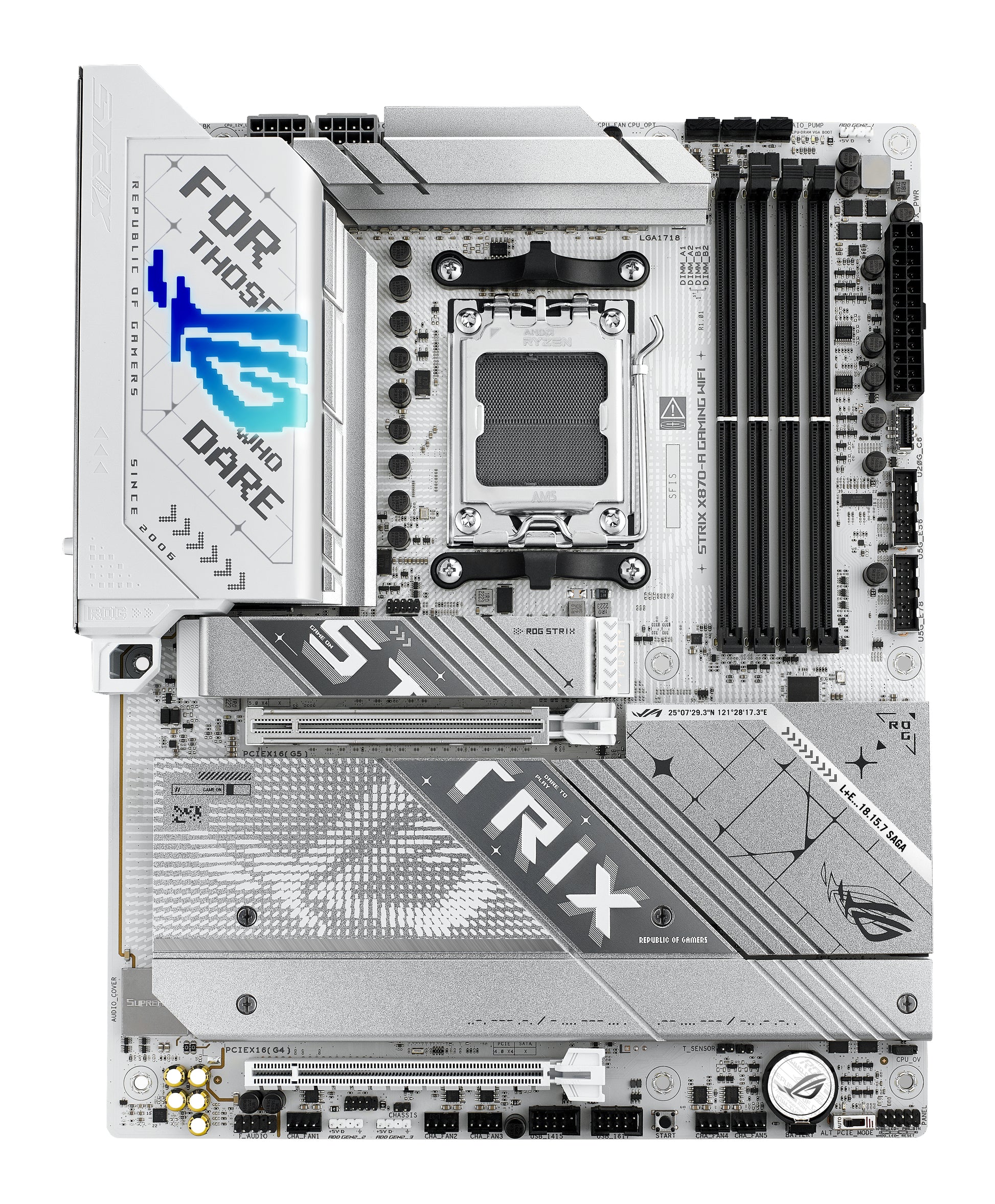Mb Asus Rog Strix X870 A Gmg Wifi Am5 4D5 2S3 4M2 2Pcie Hd Dp Atx - Visualizzazione dettagliata