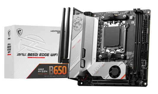 Mb Msi Mpg B650I Edge Wifi Am5 2Ddr5 1Pcie 3M2 4Sata 1Hdmi Minitx - Visualizzazione dettagliata