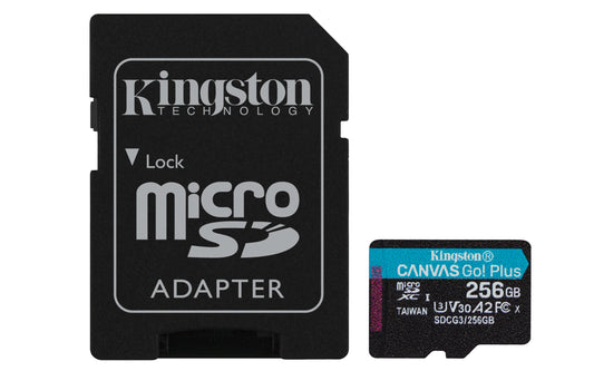 Sd Micro 256Gb Cl10 Uhs I Con Adatt 170Mb S Let 90Mb S Scrit Kingston - Visualizzazione dettagliata