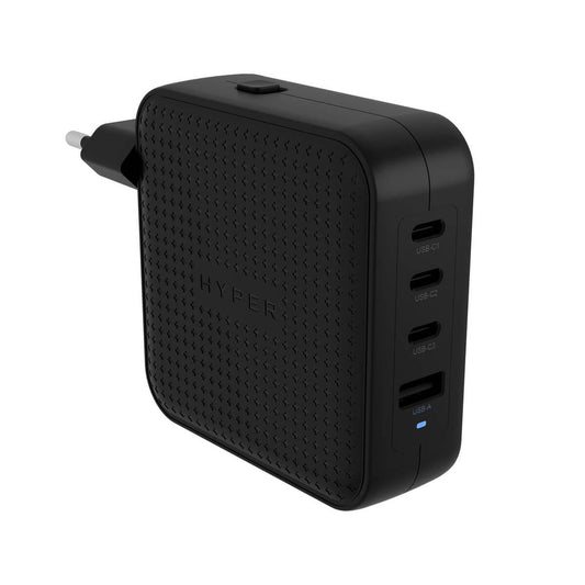 Caricatore Da Viaggio 100W Hyper Nb Laptop Phone Usb C 3C 1A Nero - Visualizzazione dettagliata