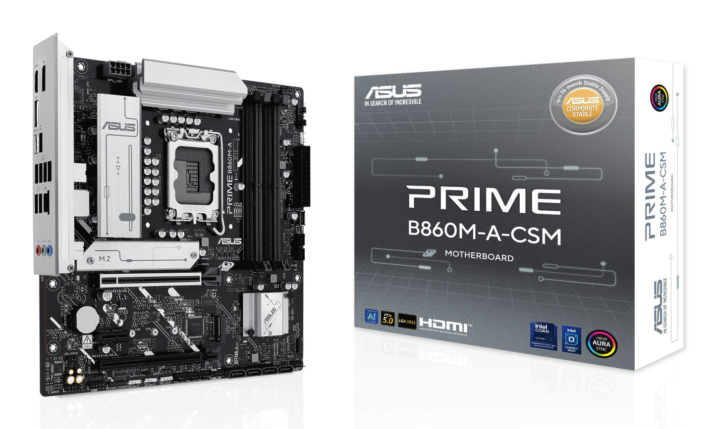 Mb Asus Prime B860M A Csm 1851 2M 2 4S3 1Hd 2Dp Matx - Visualizzazione dettagliata